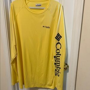 Columbia PFG Bright Yellow Performance Shirt